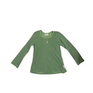 Naartjie Green Striped Longsleeve Size 5